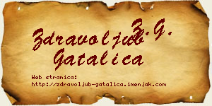Zdravoljub Gatalica vizit kartica